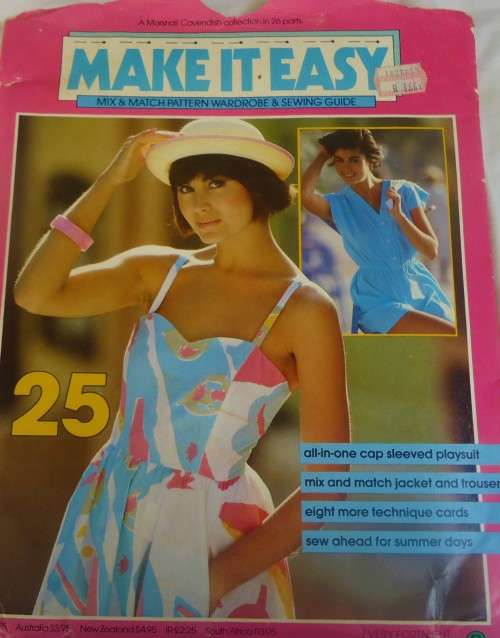 MAKE IT EASY # 25 SUNDRESS WITH SHAPED NECKLINE- CAP SLEEVED DRESS