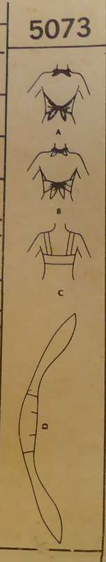 VINTAGE McCALLS 5073 BIKINI/HALTER TOPS SIZE 8BUST 80 CM COMPLETE