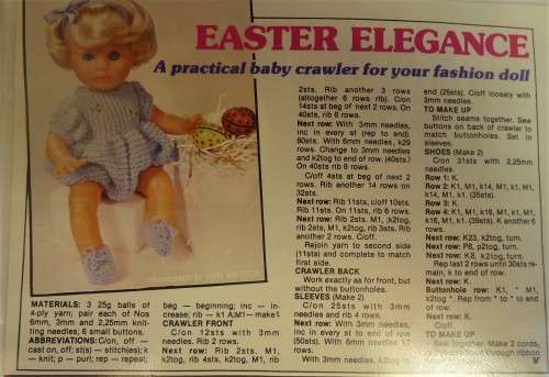 EASTER ELEGANCE  - DRESS & BOOTEES -KNIITTED