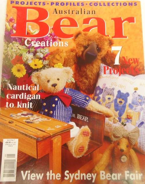 `BEAR CREATIONS` VOL 6 NO 7 AUSTRALIAN 2001 - 84 PAGE MAGAZINE INC PATTERNS