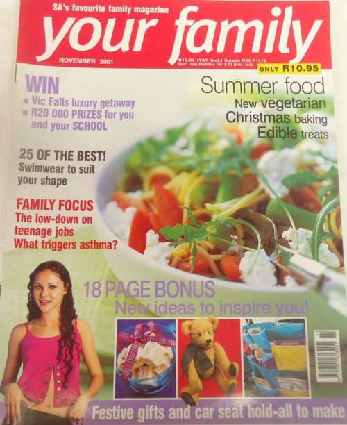 YOUR FAMILY NOVEMBER 2001- COMPLETE WITH PATTERNS