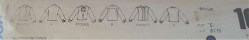 VOGUE 1025 SET OFBLOUSES SIZE 18-20-22 SEE LISTING CUT TO SIZE 22