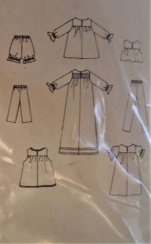 VINTAGE BUTTERICK 3743 TODDLERS NIGHTGOWN OR PJS SIZE 2 YEAR BREAST 21 SEE LISTING-ZIPLOC