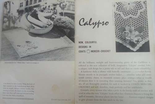 CALYPSO CROCHET DESIGNS - OATS SEWING GEOUP BOOK NO 866- 32 A5 PAGES