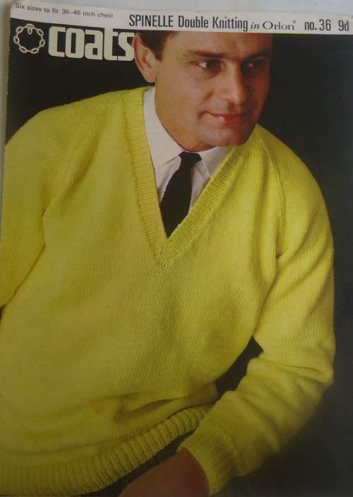 COATS 36 MAN`S CLASSIC C NECK SWEATER TO FIT 36 - 46
