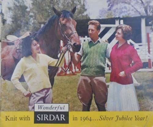 KNIT WITH  SIDAR IN 1964 - SILVER JUBILEE YEAR -24 A5 PAGES WITH KNITTING PATTERNS