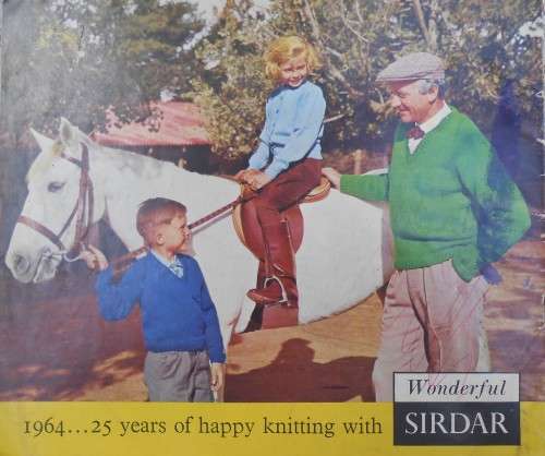 KNIT WITH  SIDAR IN 1964 - SILVER JUBILEE YEAR -24 A5 PAGES WITH KNITTING PATTERNS
