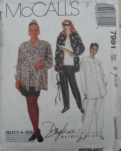 McCALLS 7991  SHIRT-TANK TOP-PULL ON PANTS-PULL ON SKIRT SIZE B8-10-12 COMPLETE