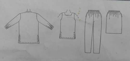 McCALLS 7991  SHIRT-TANK TOP-PULL ON PANTS-PULL ON SKIRT SIZE B8-10-12 COMPLETE