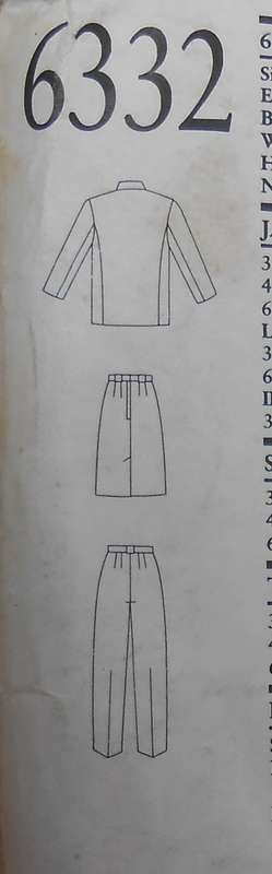 NEW LOOK PATTERNS 6332 JACKET-SKIRT-PANTS SIZES 8-18  COMPLETE-PART CUT-ZIPLOC