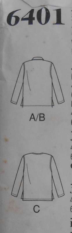 NEW LOOK PATTERNS 6401 KIDDIES JACKET-SHIRT - SIZE 6-11 YEARS COMPLETE