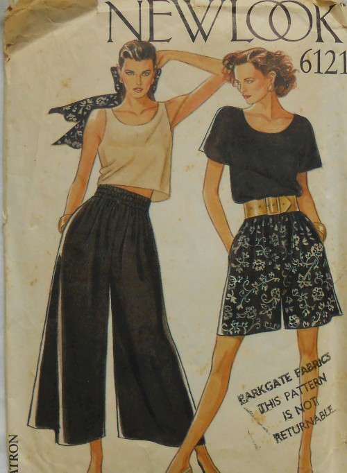 NEW LOOK PATTERNS 6121 BAGGIE SHORTS & PANTS SIZE 8-18 COMPLETE-ZIPLOC
