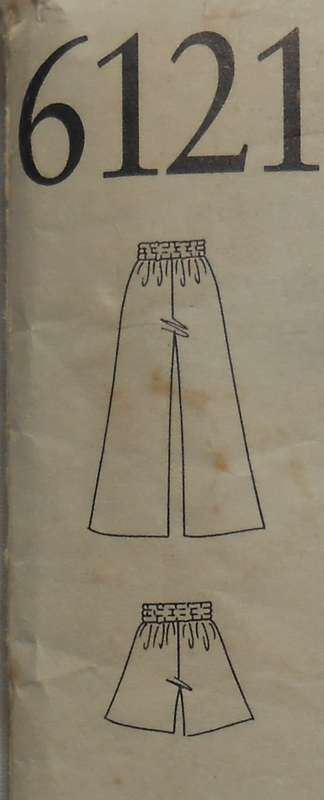NEW LOOK PATTERNS 6121 BAGGIE SHORTS & PANTS SIZE 8-18 COMPLETE-ZIPLOC