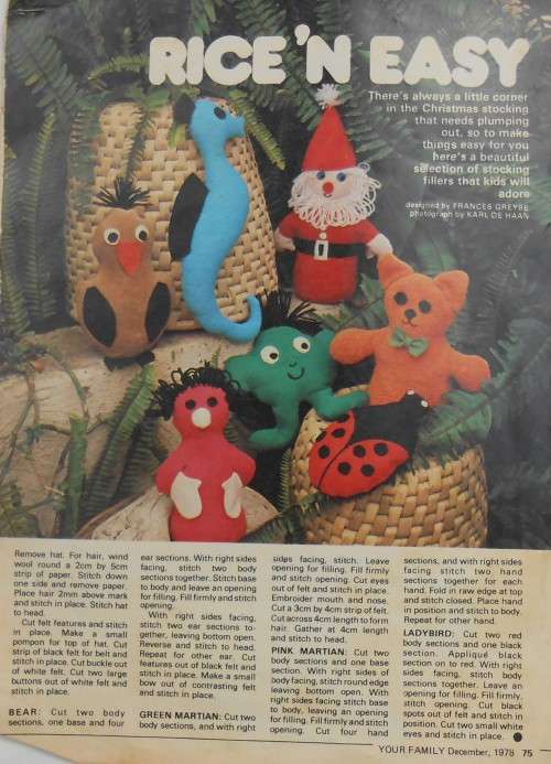 TO MAKE-RICE AND EASY - STOCKING FILLERS