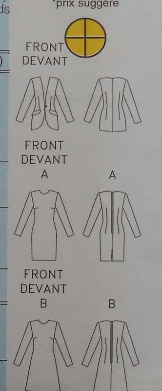 BUTTERICK 4149 SEMI FITTED JACKET & DRESS SIZE 12-14-16 COMPLETE-CUT TO SIZE 14