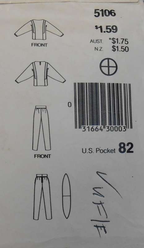 BUTTERICK 5106 BLOUSE & PANTS SIZE 8-10-12 COMPLETE-UNCUT-F/FOLDED