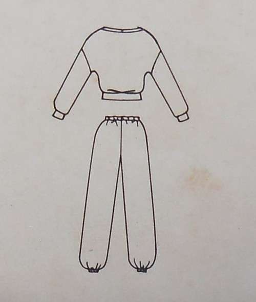 BUTTERICK 5083 TRACKSUIT TOP & PANTS SIZE 14-16-18 COMPLETE-2 TOP PATTERNS SUPPLIED
