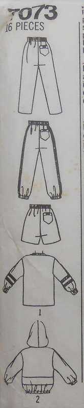SIMPLICITY 7073 MENS TRACKSUIT-PULLON PANTS-/SHORTS-PULLOVER TOP SIZE XS-XL COMPLETE