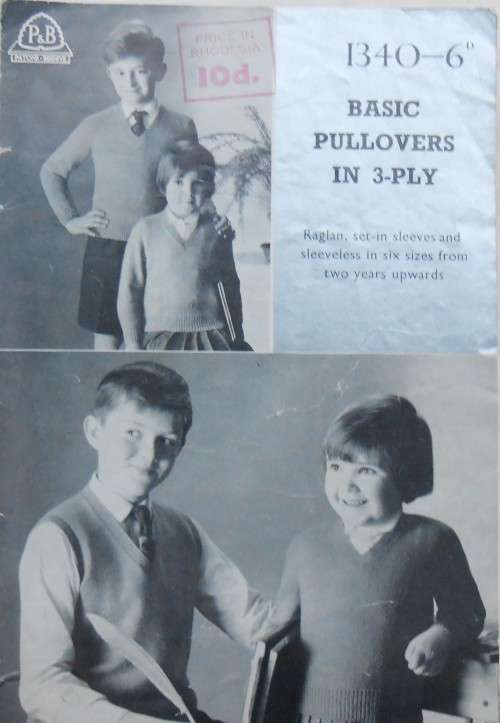 P&B #1340 `BASIC PULLOVERS IN 3 - PLY`