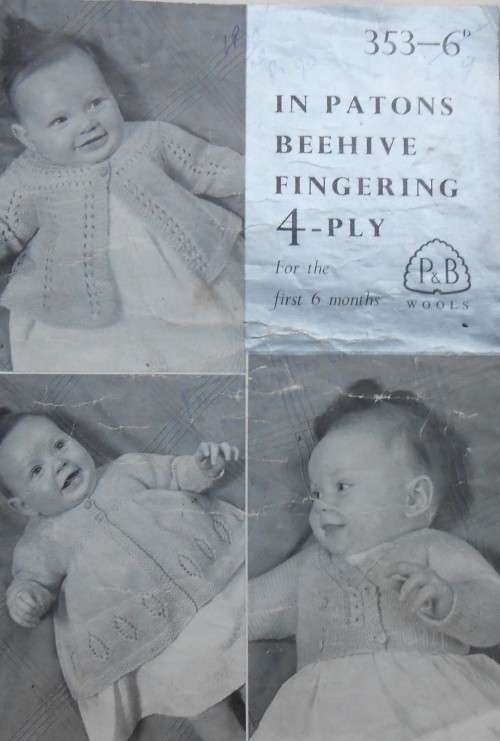 P&B  # 353  4 PLY BEEHIVE FINGERING- FOR THE FIRST SIX MONTHS
