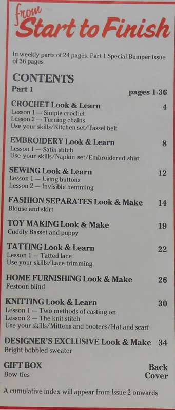 FROM START TO FINISH - THE COMPLETE NEEDLECRAFT GUIDE  ISSUE 1 - 40 PAGES