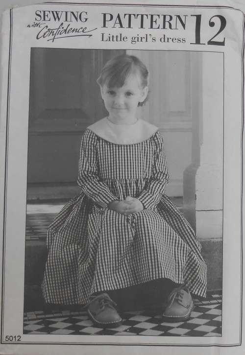 SEWING WITH CONFIDENCE PATTERN 12 - LITTLE GIRLS DRESS SIZE 6M-1-2-3-4 YEARS COMPLETE-UNCUT