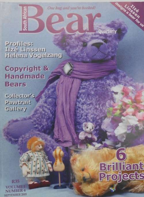 `SOUTH AFRICAN BEAR & QUARTERLY`  VOLUME 1 NUMBER 4  SEPTEMBER 2005  -40 PAGE MAGAZINE WITH PATTERNS