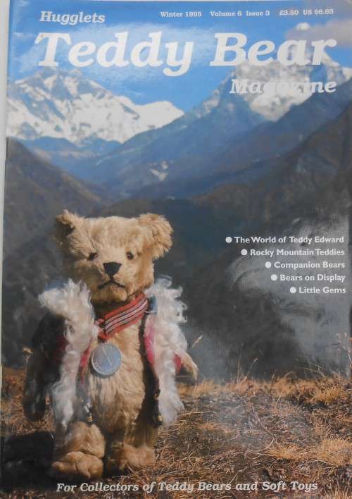HUGGLETS TEDDY BEAR MAGAZINE - UK WINTER 1995 VOL 6 ISSUE 3- 60 PAGE A4 PAGE MAGAZINE