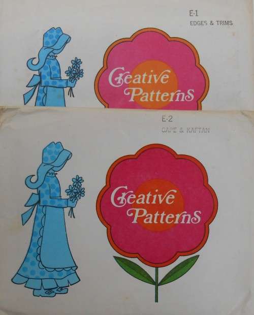 1975 CREATIVE PATTERNS E1 EDGES AND TRIMMINGS E2 CAPE & CAFTAN COMPLETE-UNCUT-F/FOLDED