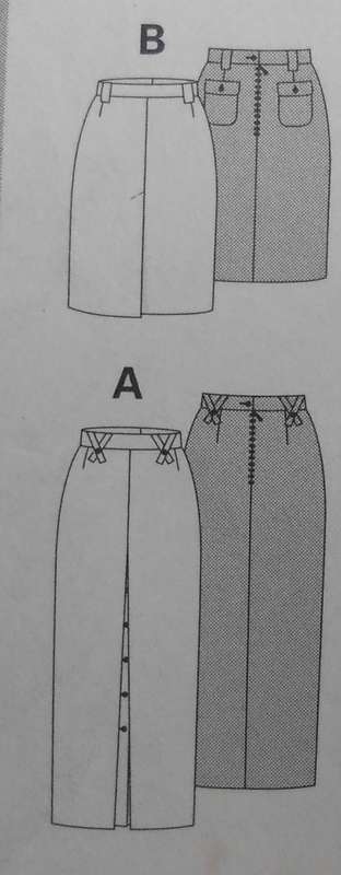 BURDA 3068 SKIRT WITH DETAILS SIZE 8-10-12-14-16-18 COMPLETE