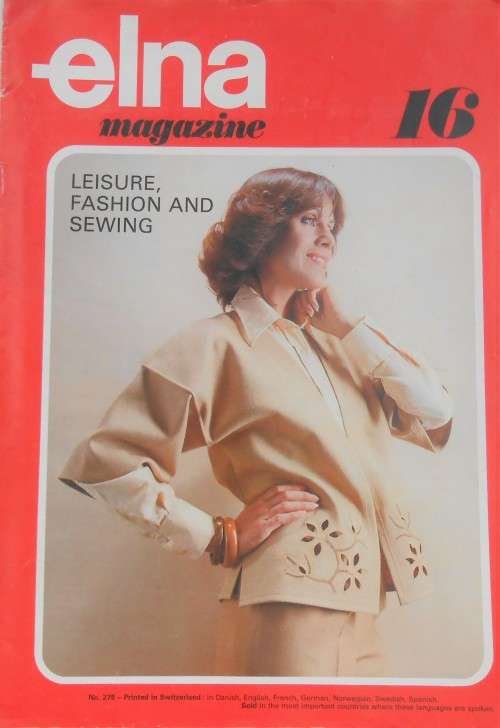 ELNA MAGAZINE -# 16 -LEISURE-FASHION-SEWING - 16 PAGES