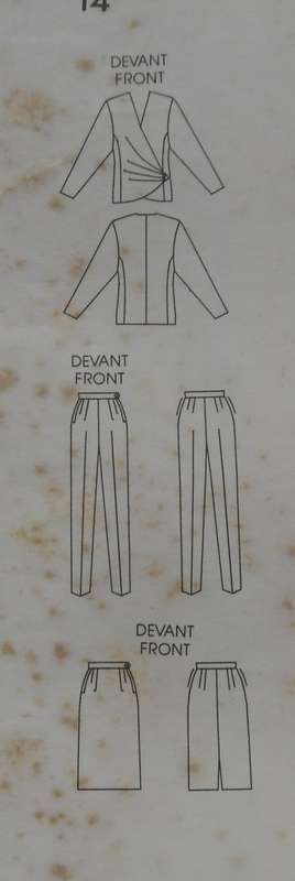 VOGUE AMERICAN DESIGNER 1640 JACKET-SKIRT-PANTS SIZE 14 COMPLETE