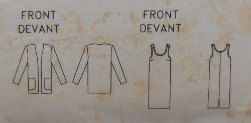 BUTTERICK 3535 JACKET & DRESS  SIZE 12-14-16 COMPLETE-CUT TO 16