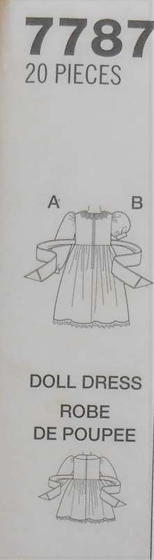SIMPLICITY 7787 GIRLS DRESS WITH MATCHING DOLLS DRESS SIZE AA 3-4-5-6 YEARS COMPLETE-UNCUT-F/FOLDED