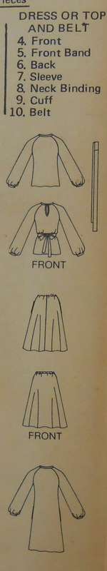 BUTTERICK 5297 DRESS-TOP-SKIRT SIZE 18 BUST 102 CM COMPLETE-UNCUT-F/FOLDED