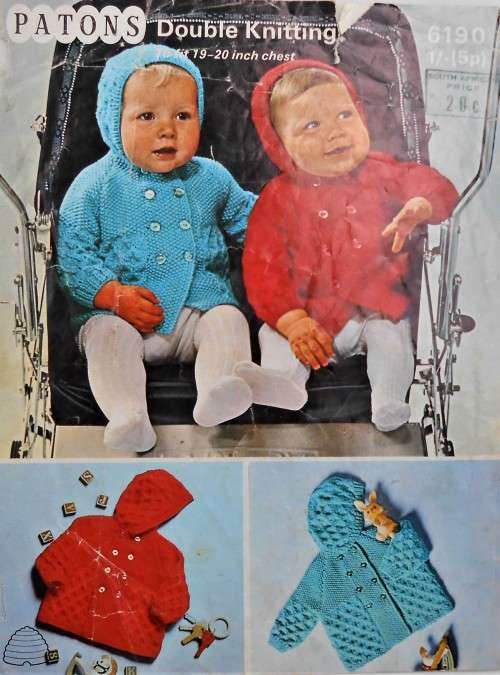 PATONS 6190 HOODED COATS  19- 20`