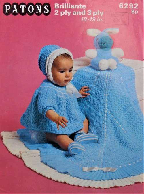 PATONS 6292 - 2 & 3 PLY CONTINENTAL BABY SET- 18 -19` OR 46 -  48 cm