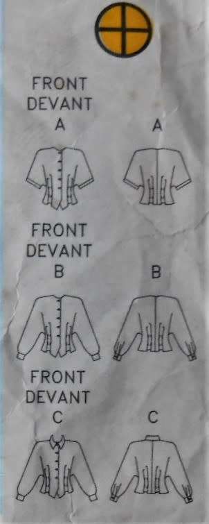 BUTTERICK 3030 SET OF BLOUSES SIZES 12-14-16 SEE LISTING