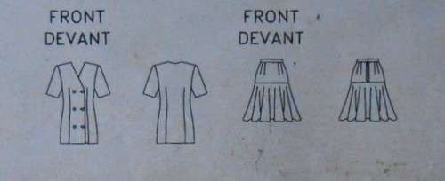 BUTTERICK 3528 TOP & SKIRT SIZE 12-14-16 COMPLETE