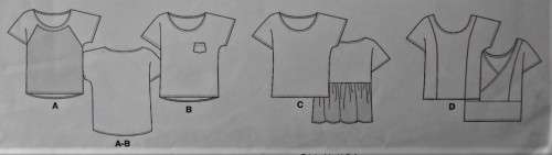 McCALLS M6566 TOPS SIZE ZZ L-XL-XXL (16-26) COMPLETE