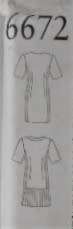 NEW LOOK PATTERNS  6672 DRESSES SIZE 8-18 COMPLETE-UNCUT-F/FOLDED