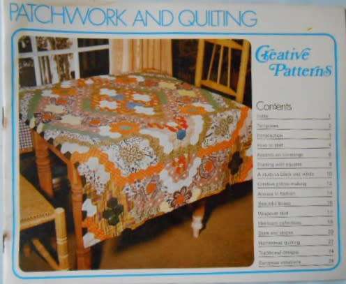 PATCHWORK & QUILTING - CREATIVE PATTERNS -28 PAGE SOFT COVER WITH PATTERNS