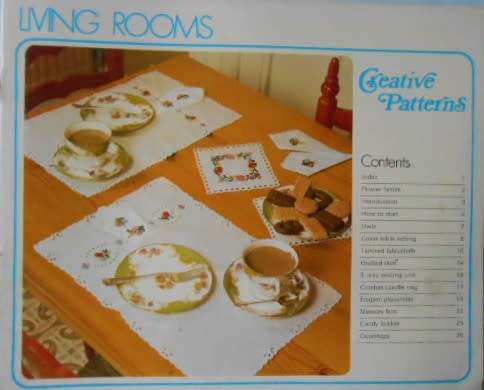 LIVING ROOMS - CREATIVE PATTERNS -28 PAGE SOFT COVER WITH PATTERNS