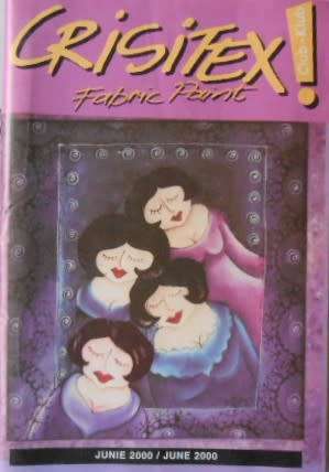 CRISITEX! FABRIC PAINT MAGAZINE JUNE 2000 32 PAGE A5 MAGAZINE WITH PATTERN FAT LADIES