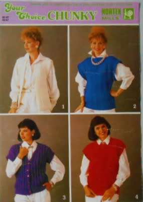 NORTEX MILLS - YOUR CHOICE - DOUBLE KNIT EASY TO KNIT PATTERNS