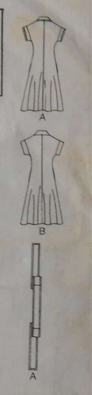 BUTTERICK 4835 DRESS & BELT SIZE 16 BUST 97 CM - COMPLETE