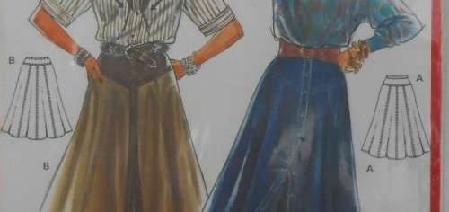 BURDA 5928 - SKIRTS SIZE 8-10-12-14-16-18 COMPLETE