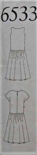 NEW LOOK PATTERNS 6533 LOW WAIST DRESS SIZE 8 - 20 COMPLETE