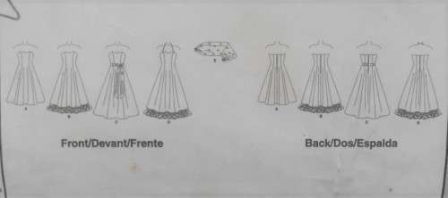 McCALLS M5001 STUNNING OFF THE SHOULDER LINED DRESS & SHRUG SIZE DD 12-14-16-18 COMPLETE-CUT TO 18