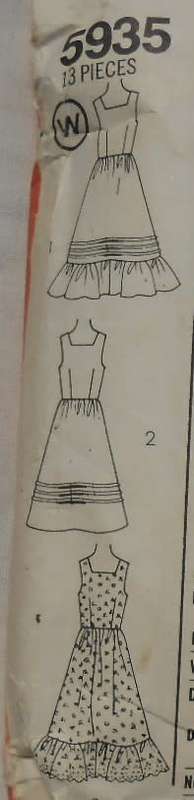 SIMPLICITY 5935  FITTED SUNDRESS IN 2 LENGTHS SIZE 12 COMPLETE-ZIPLOC